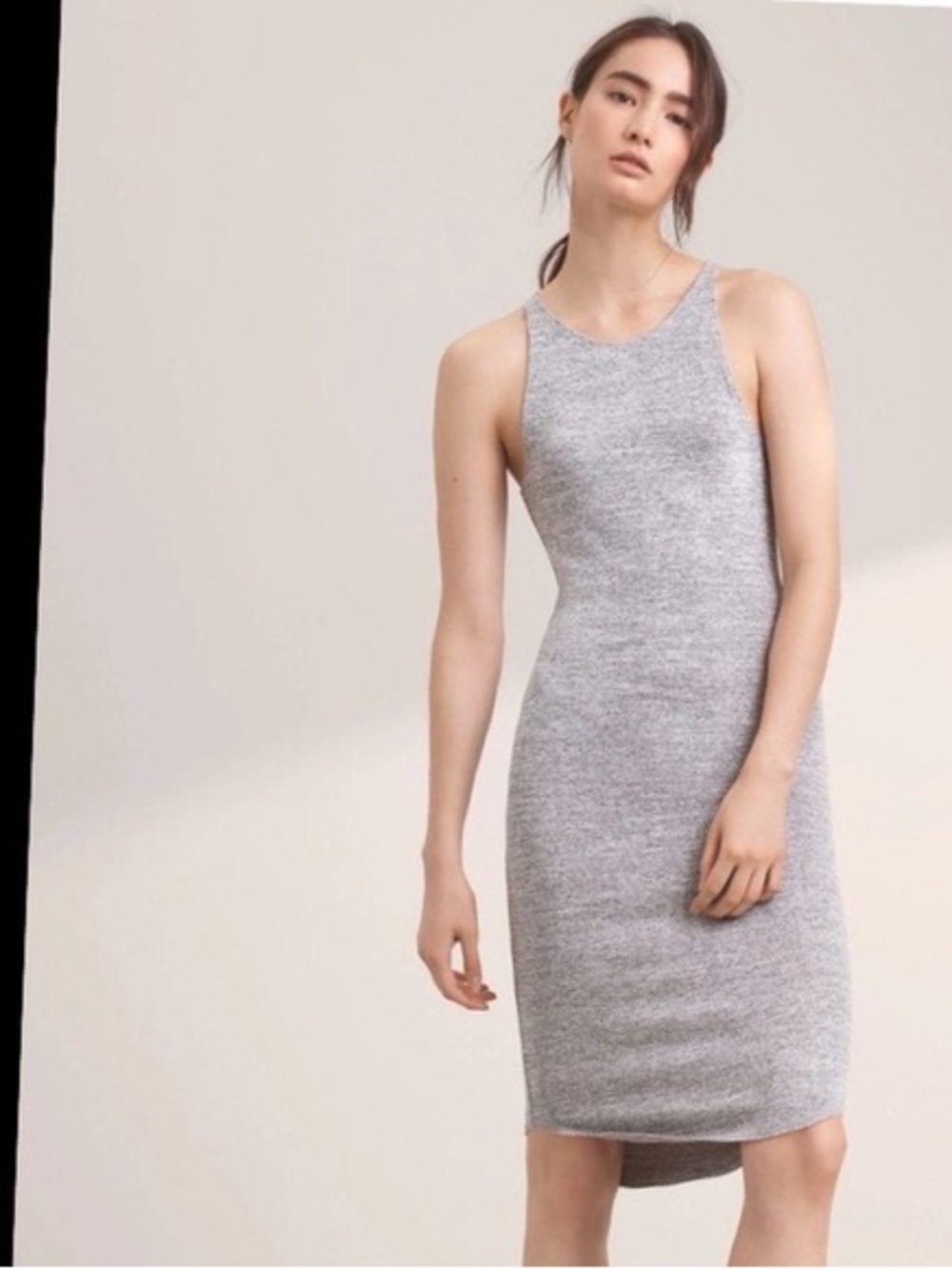 FREE Aritzia Gray Sleeveless Cut Out Dress